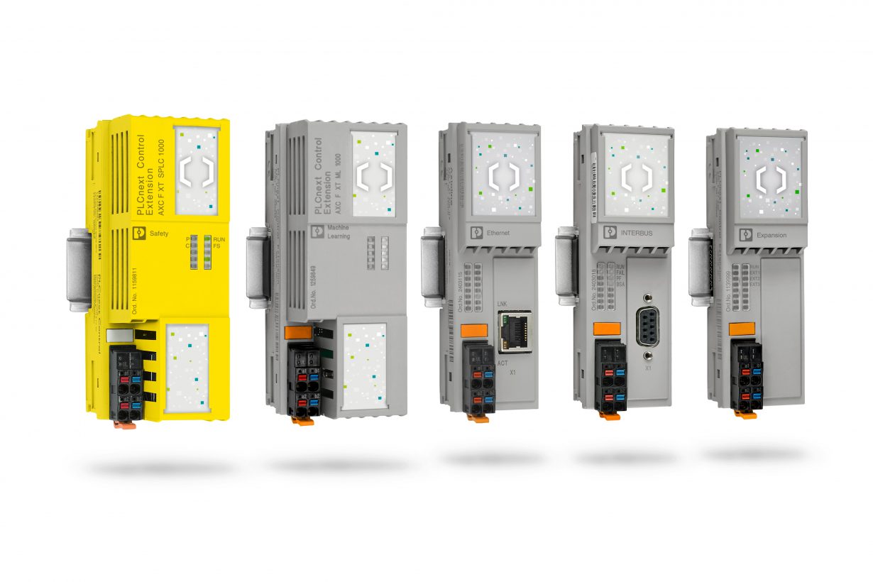 Módulos de ampliación alineables a la izquierda para los sistemas de control PLCnext Control