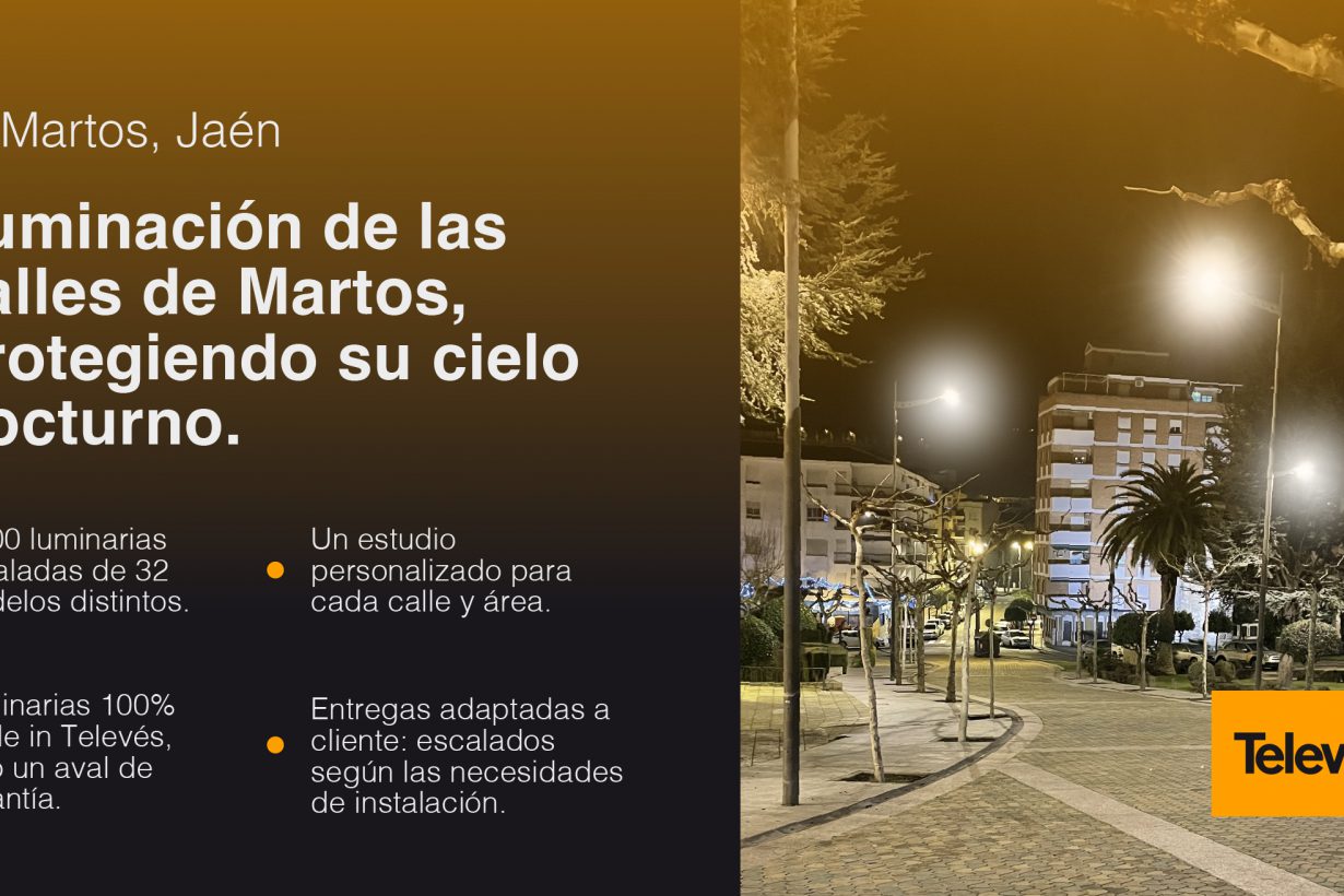 Televés ilumina las calles de Martos, el pueblo que cuida sus estrellas