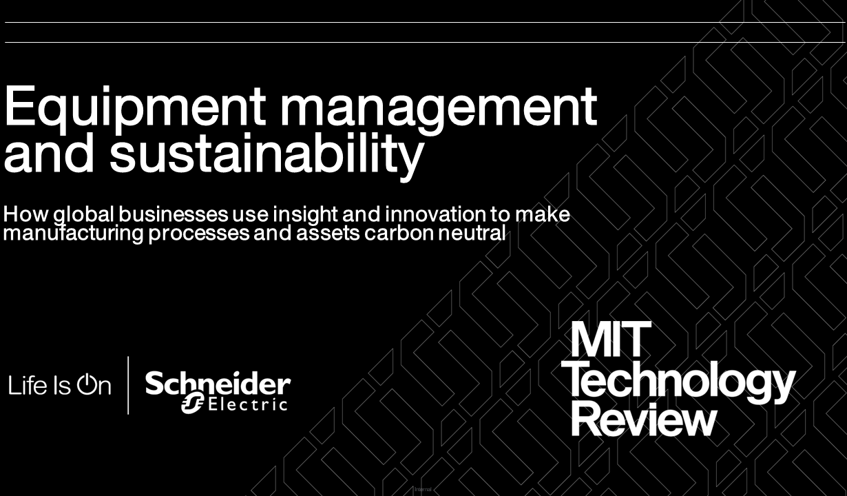 El sector industrial se está trasformando rápidamente en sostenibilidad, Según un informe de Schneider Electric y MIT Technology Review