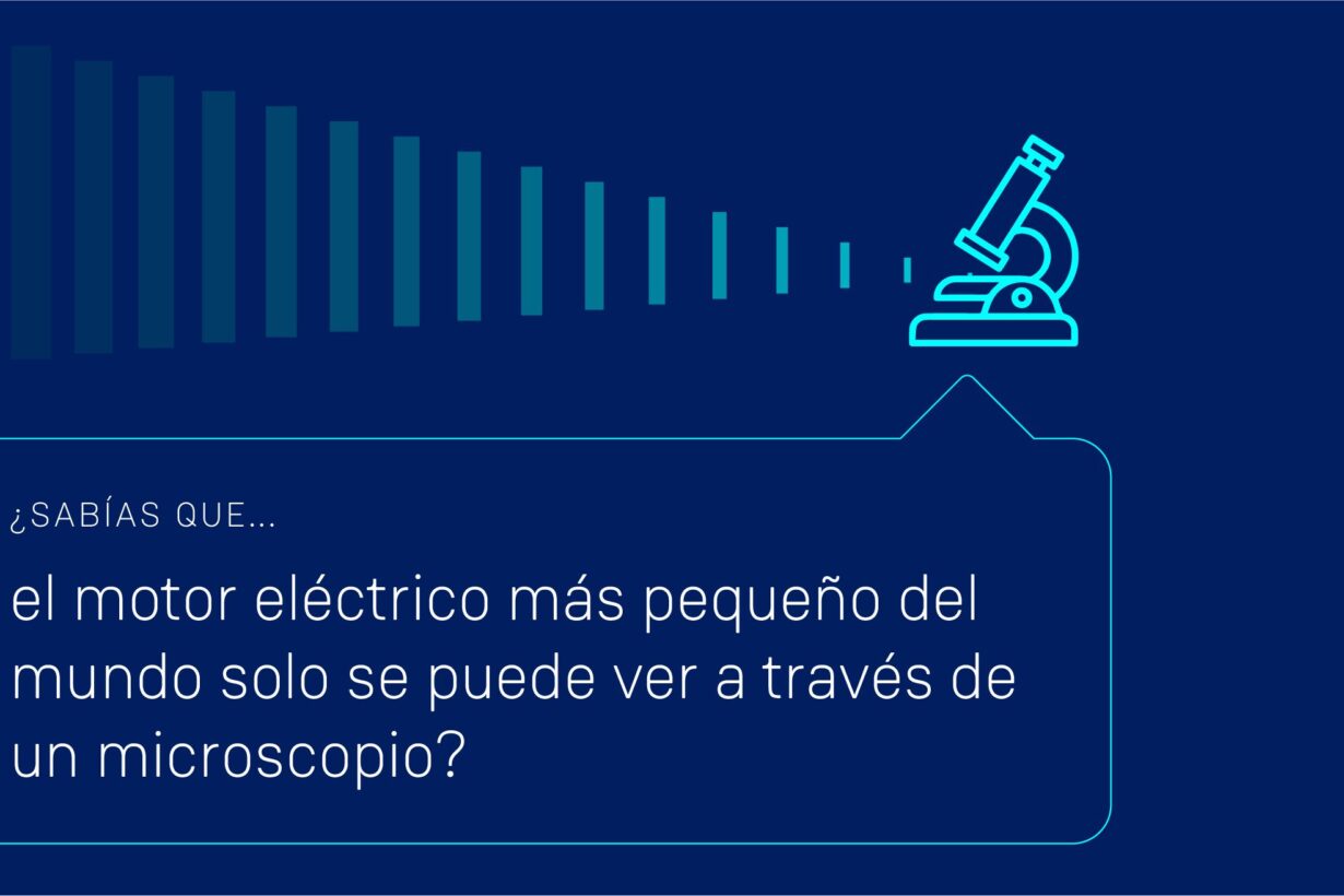 ¿Sabías que el motor eléctrico más pequeño del mundo solo se puede ver a través de un microscopio?