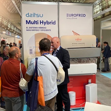 Eurofred presenta las últimas novedades aerotérmicas de Fujitsu y Daitsu en el Fegime Meeting Point 2022
