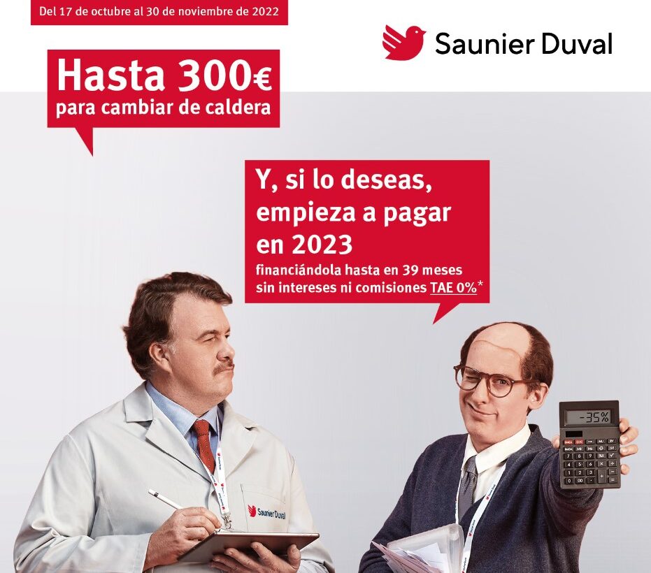 Nueva promoción de calderas de Saunier Duval