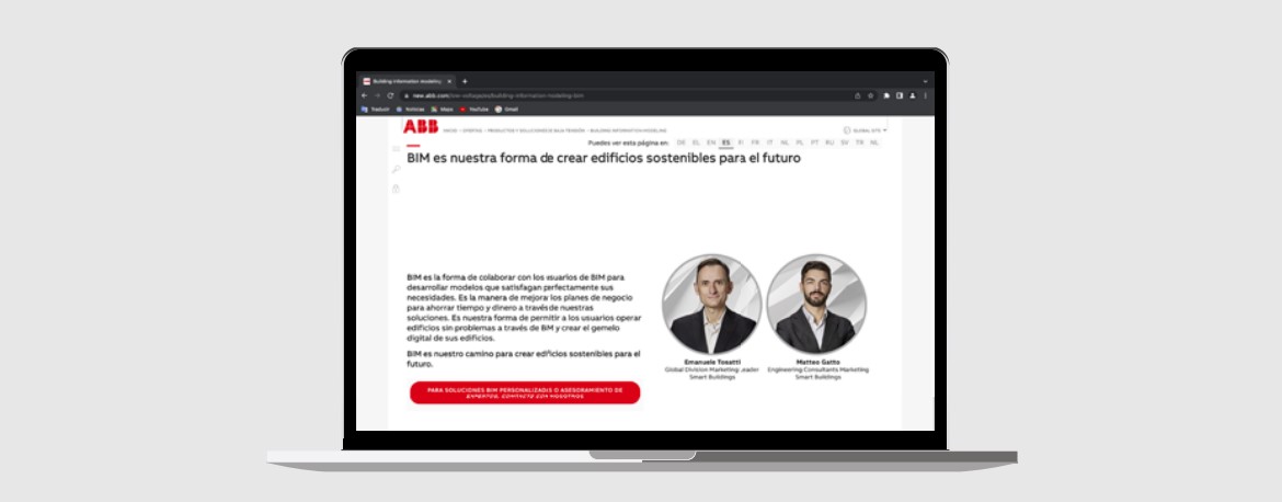 Crea edificios sostenibles para el futuro con la web BIM de ABB