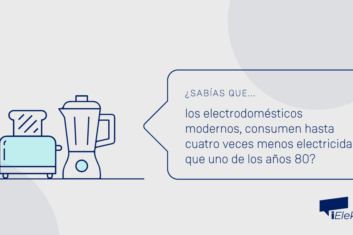 Sabías que los electrodomesticos modernos gastan cuatro veces menos electricidad