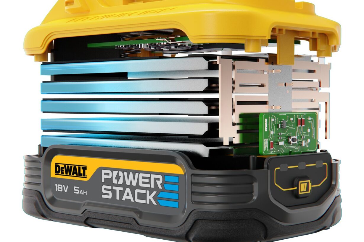 DEWALT® presenta una nueva dimensión sin cable: la batería POWERSTACK™ de 18V 5Ah con una tecnología revolucionaria gracias a sus celdas de bolsa