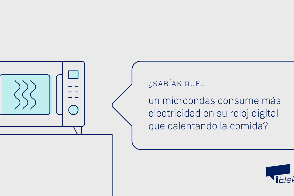 Sabías que un microondas consume más electricidad mostrando la hora que calentando la comida