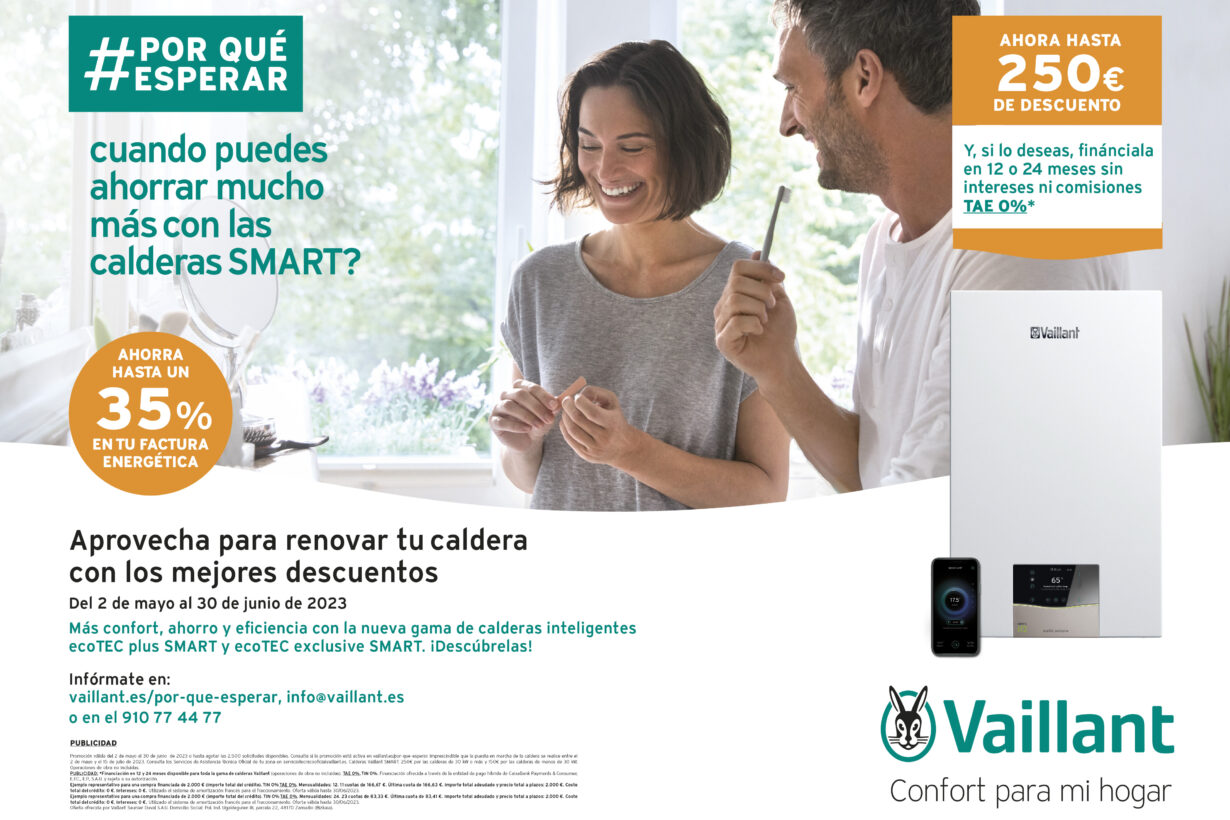 Las calderas SMART de Vaillant regalan hasta 250 €