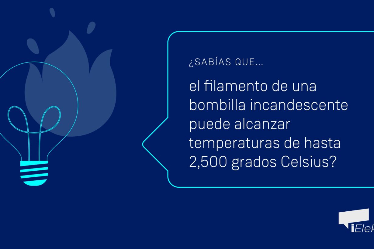 ¿sabías que el filamento de una bombilla puede alcanzar hasta los 2500 grados celsius?