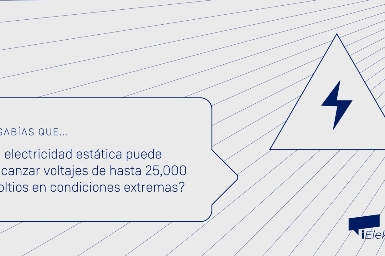 sabias que la electricidad estática puede alcanzar voltajes de hasta 2500 voltios en condiciones extremas