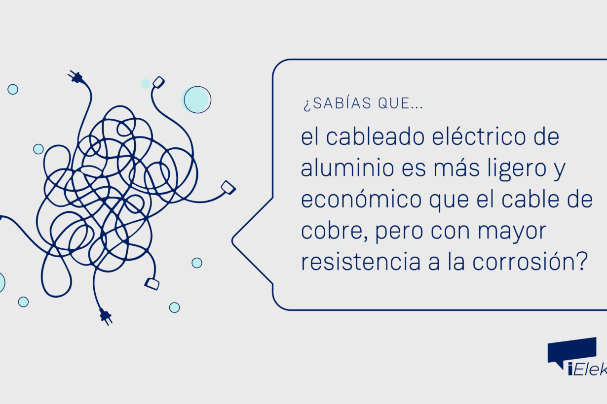 ¿sabías que el cableado de aluminio es más ligero y económico que el de bronce?