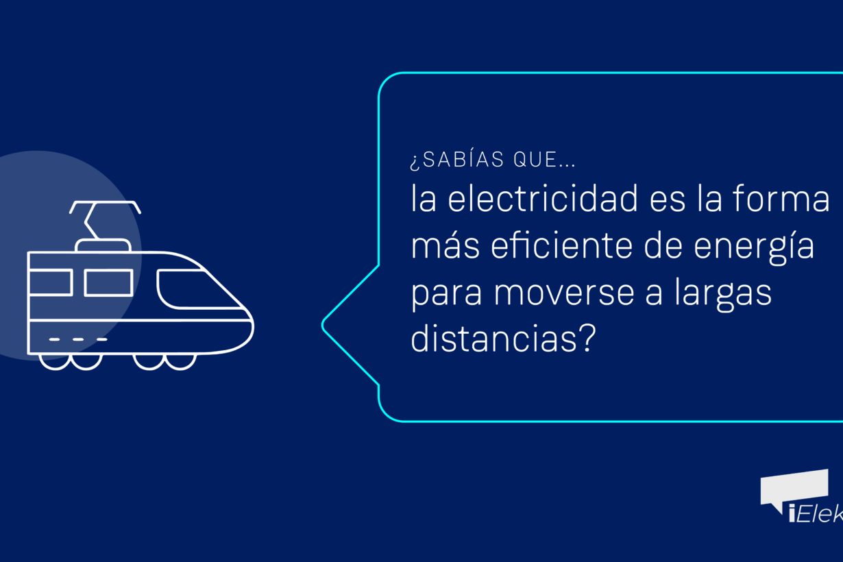 ¿Sabías que la electricidad es la forma de energía más eficiente para moverse a largas distancias