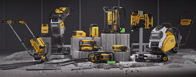 DEWALT® Presenta POWERSHIFT™, un innovador sistema de equipos que optimiza el flujo de trabajo de las obras de hormigón mediante la electrificación. Gama disponible a partir de octubre 2024