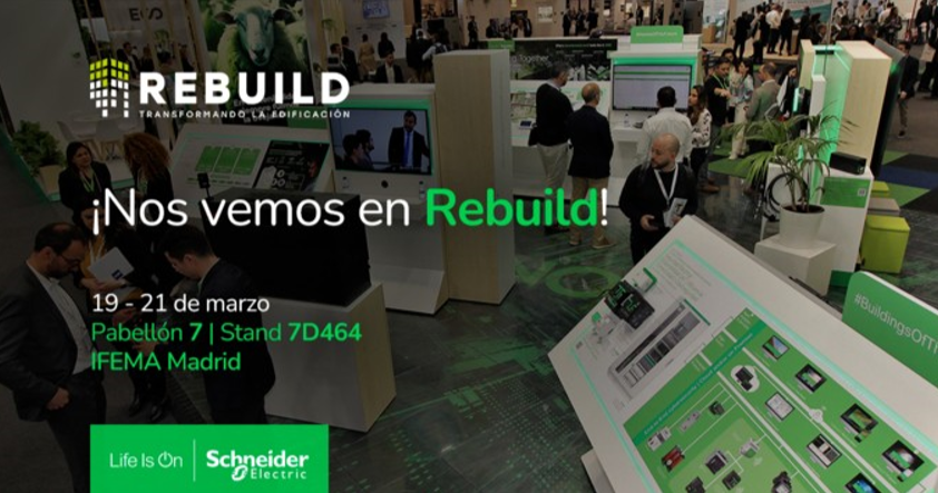 Schneider Electric presenta sus soluciones en REBUILD 2024 para la gestión eficiente de viviendas, edificios y VE