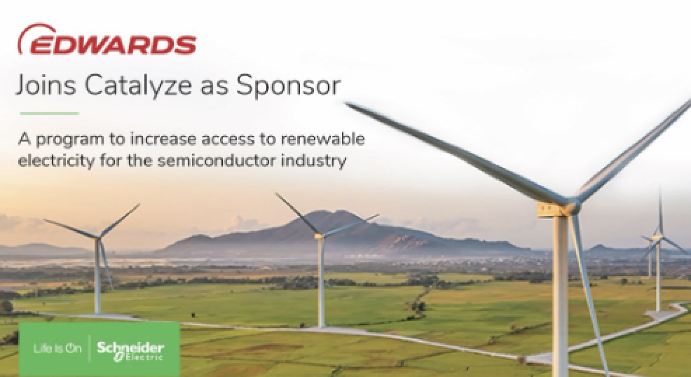 Schneider Electric anuncia que Edwards se ha unido al Programa Catalyze