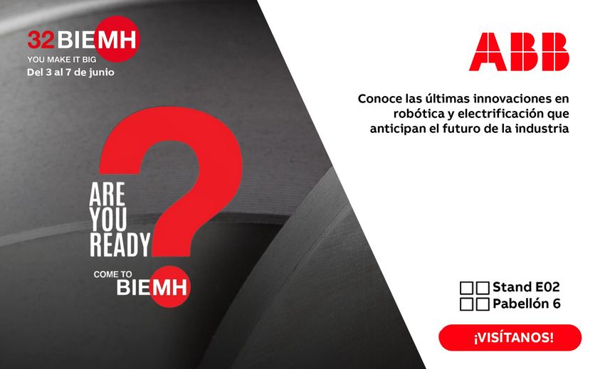 ABB presenta en BIEMH 2024 lo último en tecnología robótica y de electrificación para transformar la industria de Máquina-Herramienta