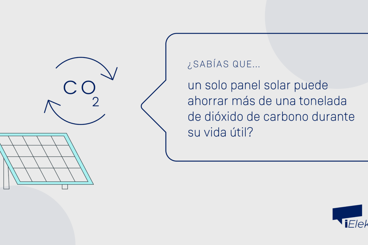¿Sabías que un panel fotovoltaico puede ahorrar más de una tonelada de co2 durante su vida útil?