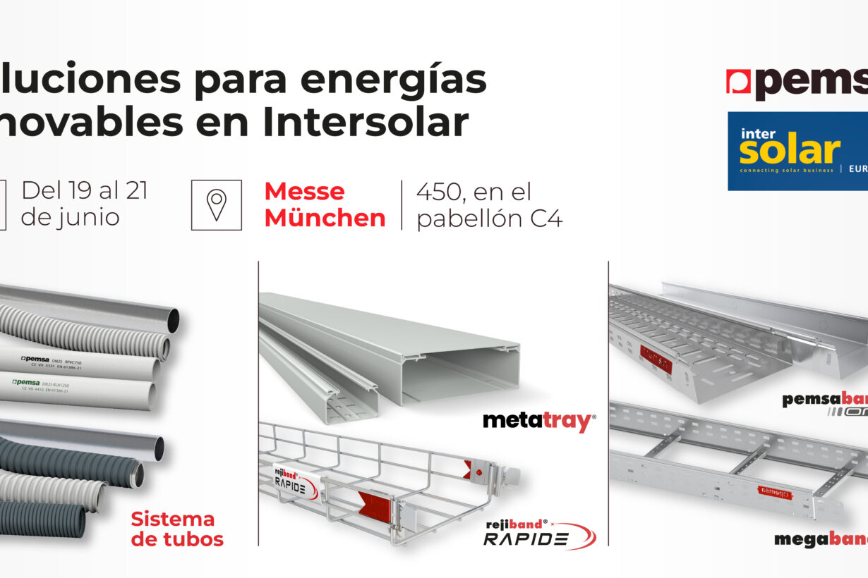 Pemsa mostrará sus soluciones para energías renovables en la feria Intersolar