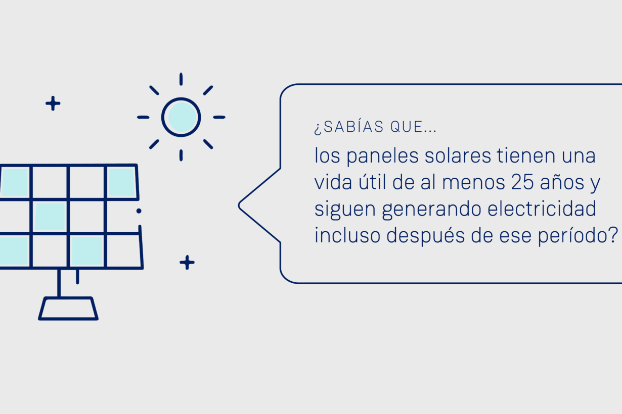 Sabías que los paneles solares tienen una vida media de 25 años