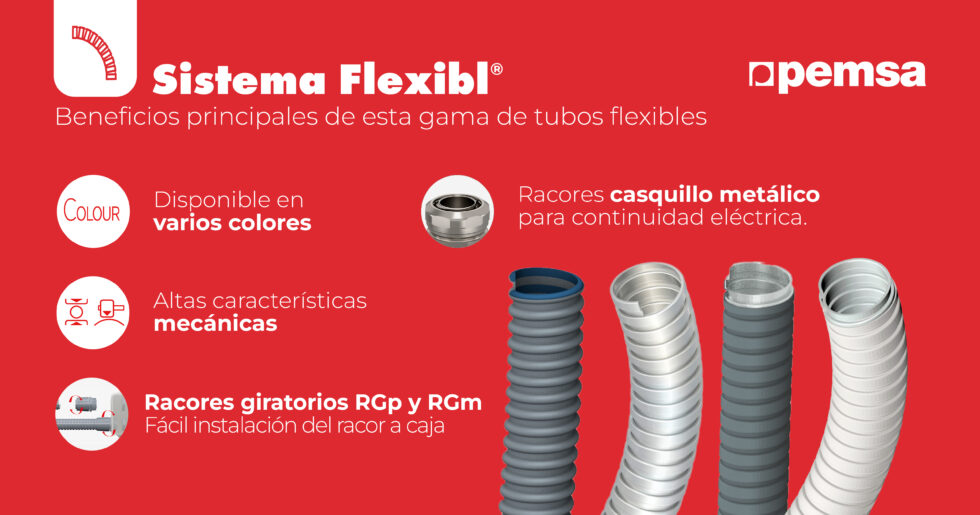 FLEXIBL® de Pemsa: Innovación y versatilidad en sistemas de tubos para infraestructuras críticas