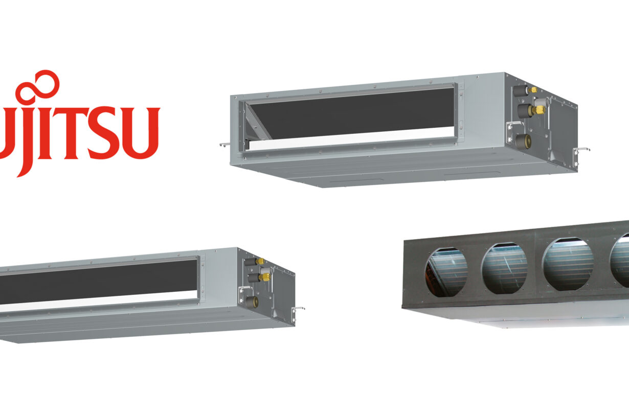 Serie ECO KA de conductos Fujitsu, diseño compacto y fácil mantenimiento incluso en espacios complejos